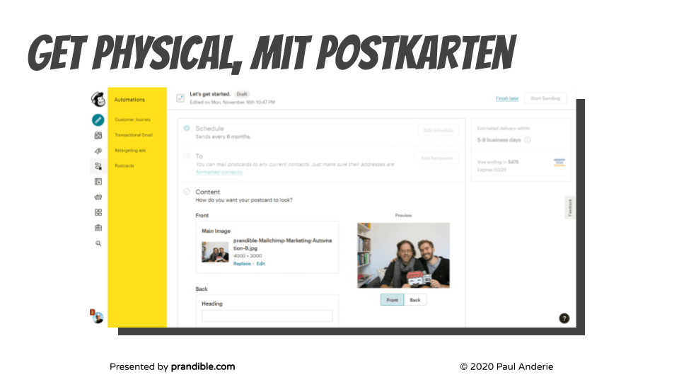 Marketing-Automatisierung-postkarten